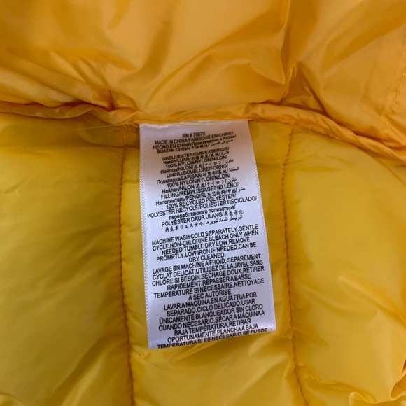 BCBGMaxazaria Packable BCBG Yellow Puffer Jacket size XL Like New - Picture 9 of 12